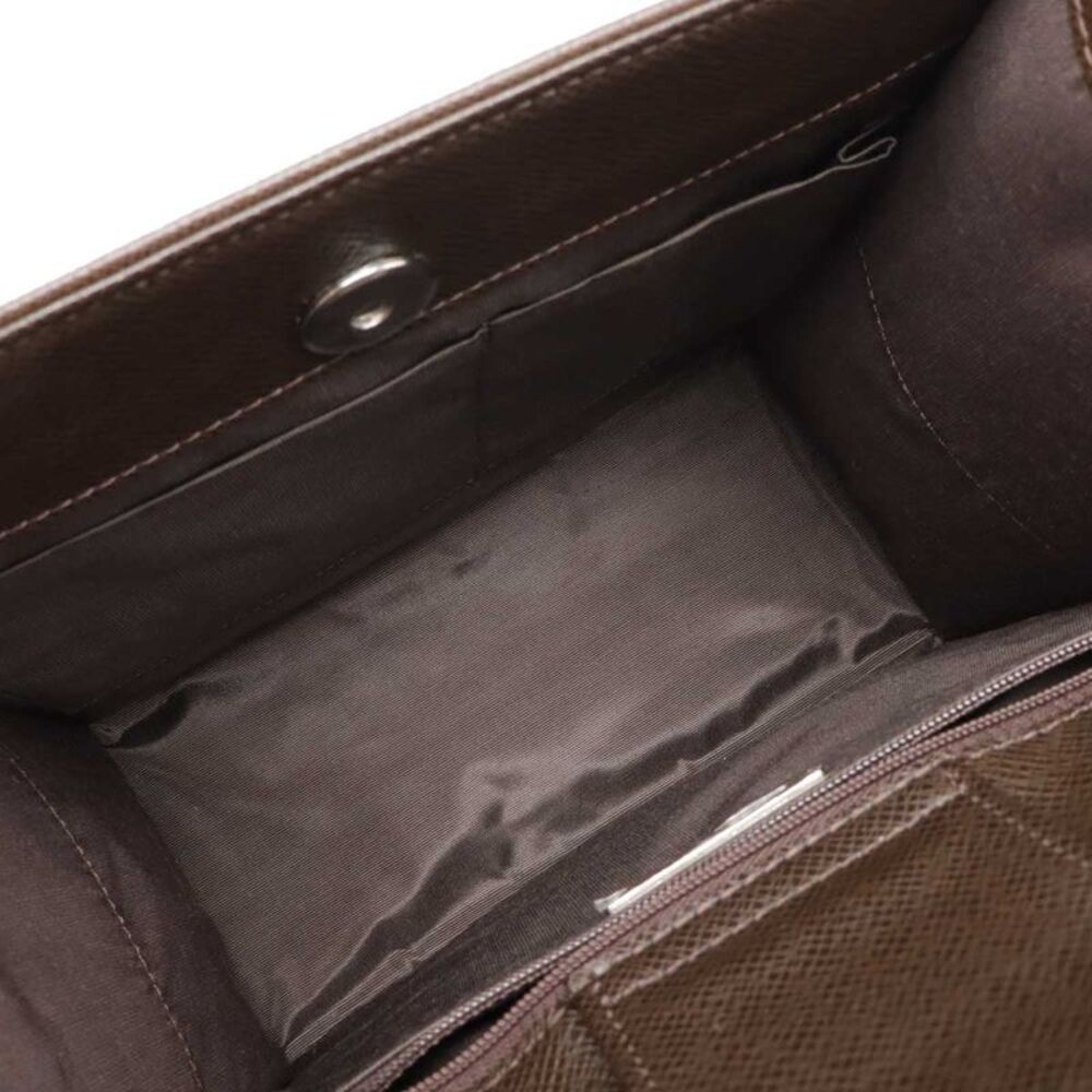 Burberry Nova Check Canvas Leather Handbag - Picture 6 of 7
